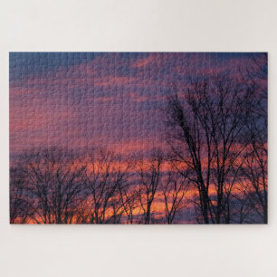 New Hampshire Winter Sky Jigsaw Puzzle