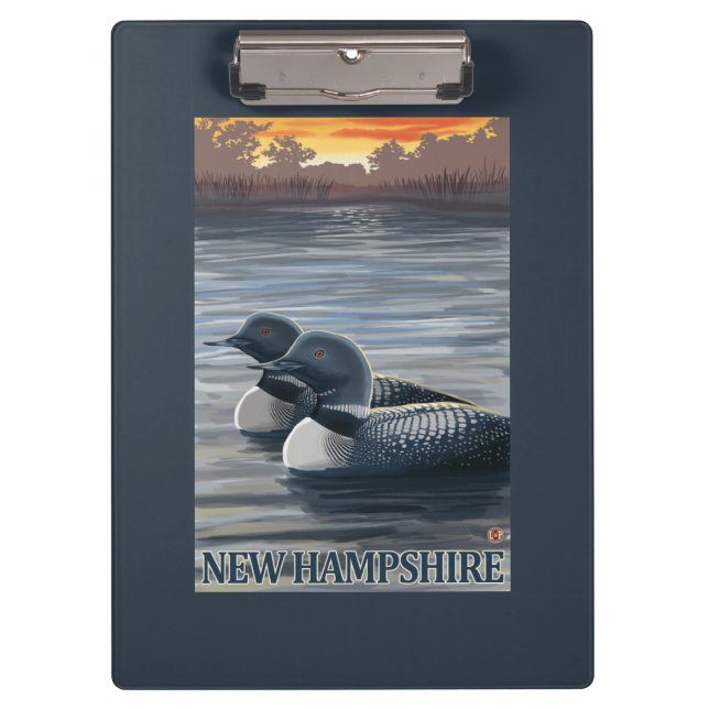 New HampshireCommon Loon Clipboard (Front)