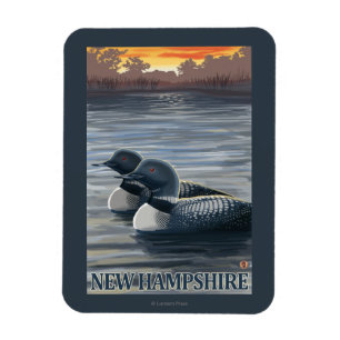 New HampshireCommon Loon Magnet