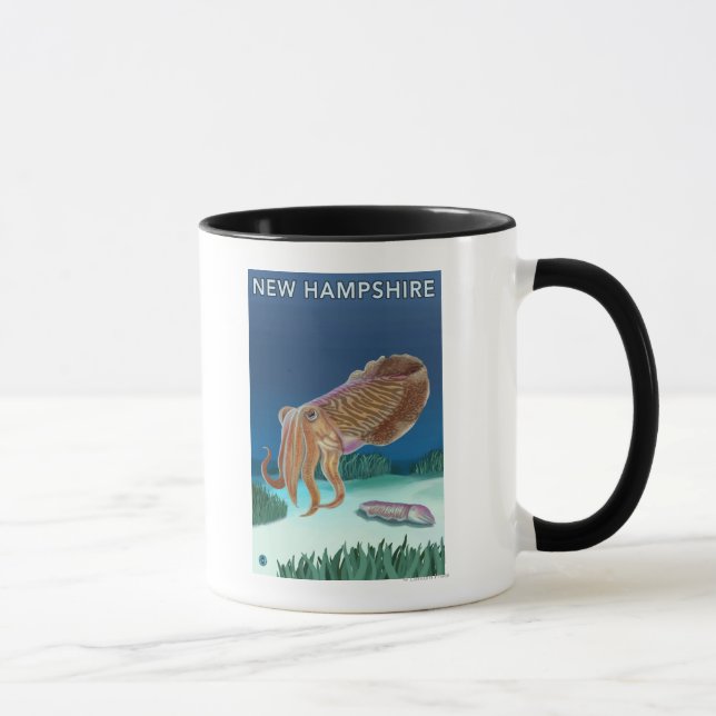 New HampshireCuttlefish Scene Mug (Right)