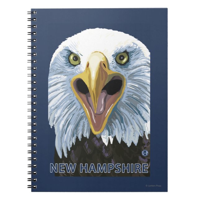 New HampshireEagle Up Close Notebook (Front)