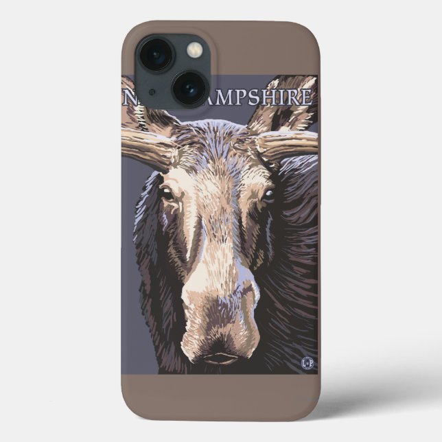 New HampshireMoose Up Close Case-Mate iPhone Case (Back)