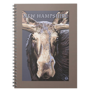 New HampshireMoose Up Close Notebook