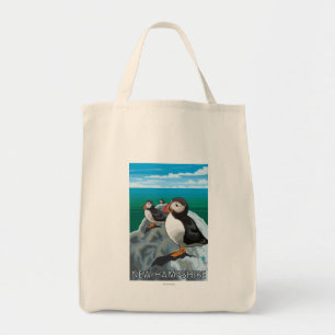 New HampshirePuffins Scene Tote Bag