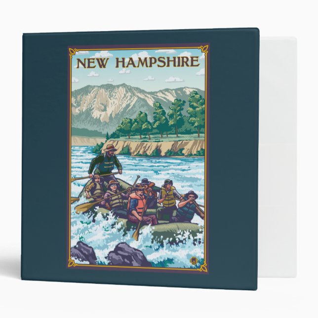 New HampshireRiver Rafting Scene Binder (Front/Inside)