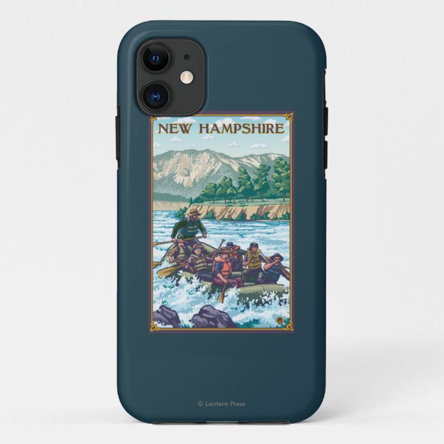 New HampshireRiver Rafting Scene Case-Mate iPhone Case (Back)