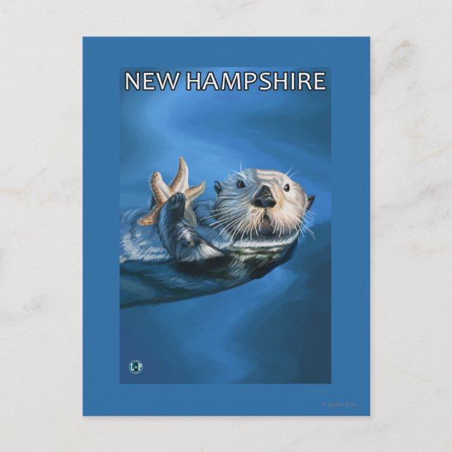 New HampshireSea Otter Scene Postcard (Front)