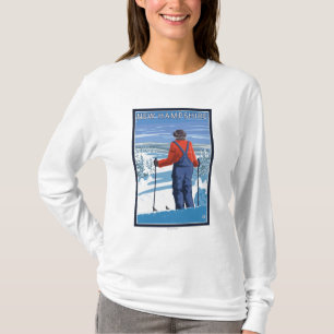 New HampshireSkier Admiring View T-Shirt