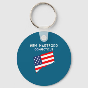 New Hartford Connecticut Usa State America Travel Keychain