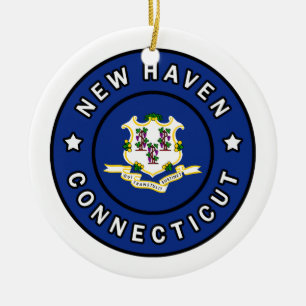 New Haven Connecticut Ceramic Ornament