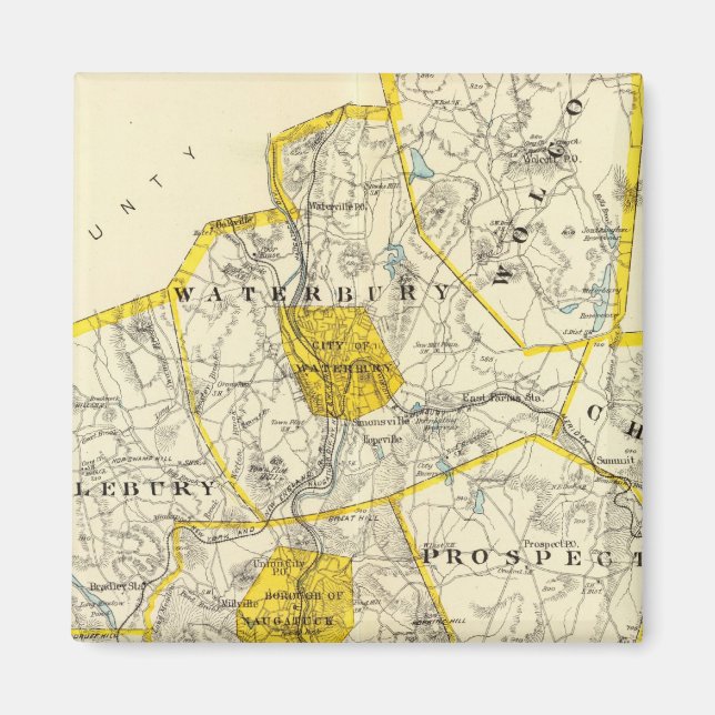 New Haven County Connecticut Magnet (Front)
