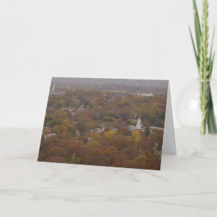 New Haven CT Autumn Painting Greeting Card