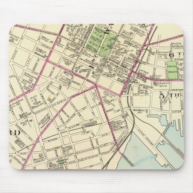 New Haven Map Mouse Pad (Front)
