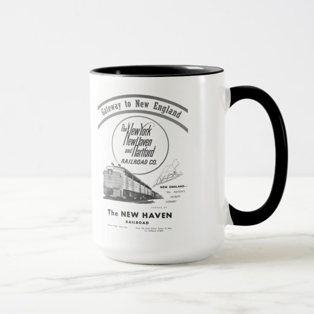 New Haven Railroad-Gateway to New England 1950 Mug (Right)