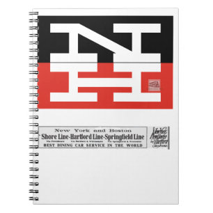 New Haven Railroad Logo   Beverage Coaster Notebook