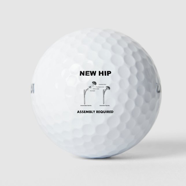 New Hip - Assembly Required Golf Balls (Front)