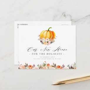 NEW HOLIDAY HOME, thanksgiving moving Postcard