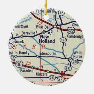 New Holland PA Ceramic Ornament