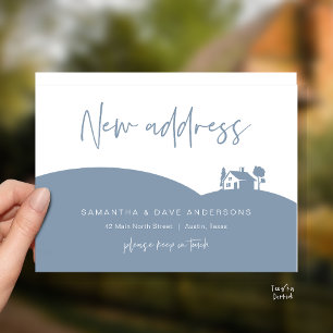 New Home Address Announcement, Little House Postcard