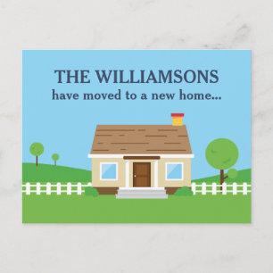 New Home Address Change Announcement Postcard