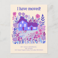 New Home Address I Have Moved Farmhouse Flowers