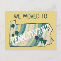 NEW HOME ADDRESS Pennsylvania State Map