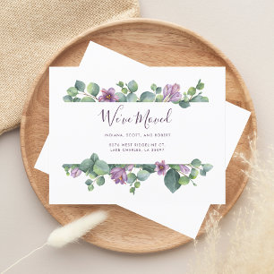 New Home Address We’ve Moved Announcement Card
