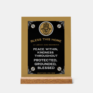New Home Blessing Acrylic Sign
