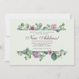 New Home Botanical We’ve Moved Eucalyptus Announce Announcement