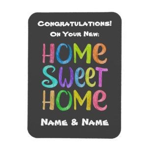 New Home Card Magnet