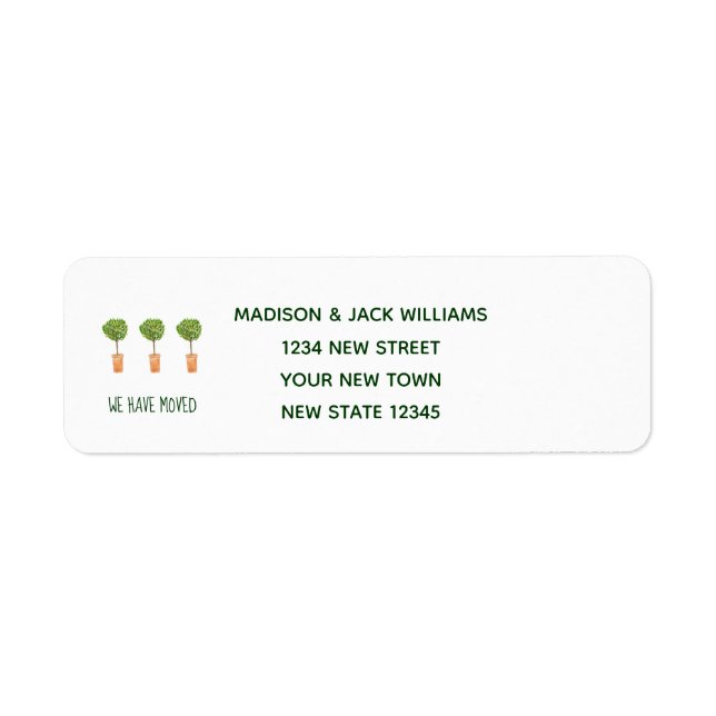 New Home | Change of address | Moving Announcement (Front)