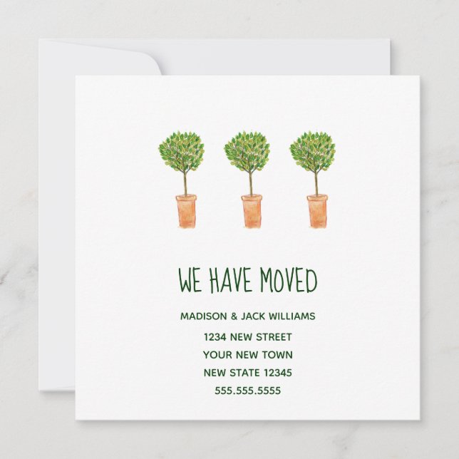 New Home | Change of address | Moving Announcement (Front)