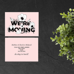 New Home   Change of Address   Pink Floral