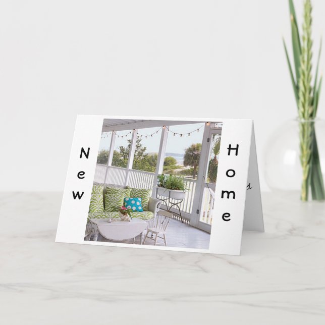 NEW HOME-CHERISH THE OLD MEMORIES AND MAKE THE NEW ANNOUNCEMENT (Front)