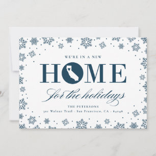 New Home Christmas California Moving Announcement