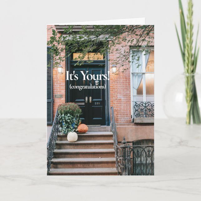 New Home Congratulations Greeting Card (Front)