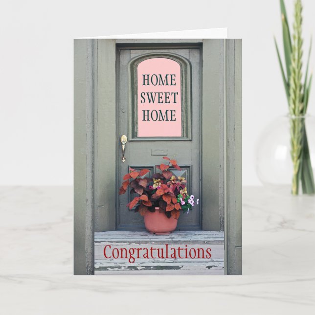 New Home Congratulations Greeting Card (Front)