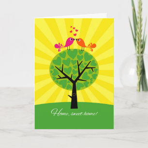 New Home Congratulations-Two Birds on a Tree Card