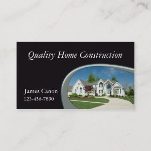 New Home Construction Business Card