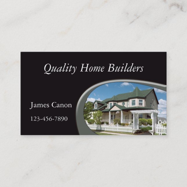 New Home Construction Business Card (Front)