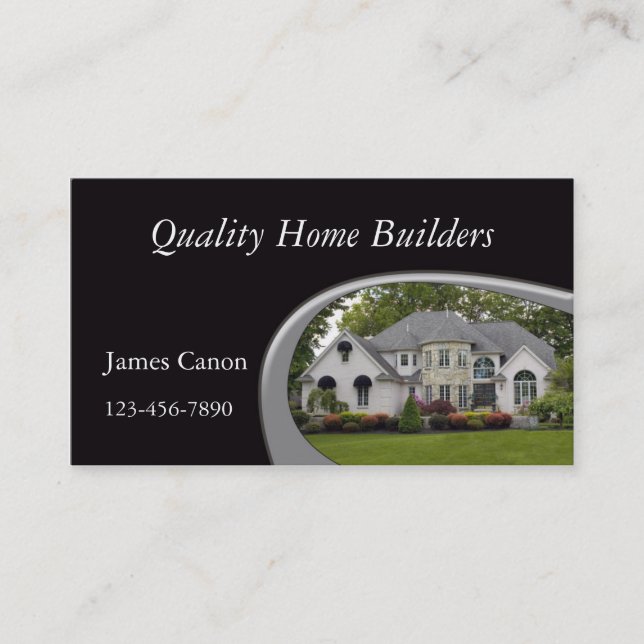 New Home Construction Business Card (Front)