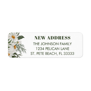 New Home Daisy Floral Return Adresse