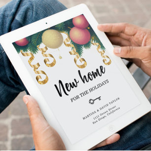 New Home For the Holidays Christmas  Holiday Card