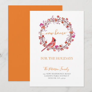 New home for the holidays Christmas moving Announc Announcement