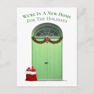 New Home For the Holidays Green Door Template
