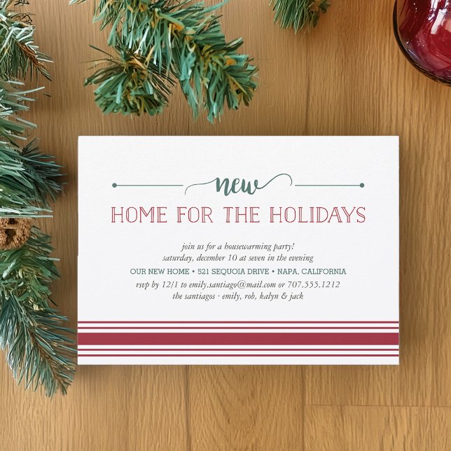 New Home for the Holidays Housewarming Invitation (Creator Uploaded)