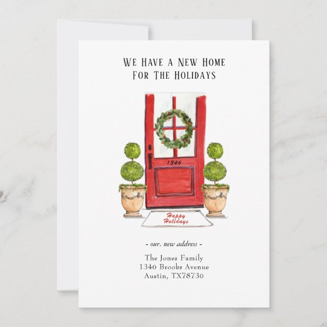 New Home for the Holidays moving  Invitation (Front)