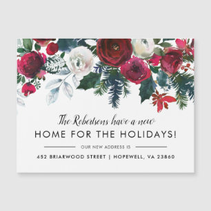 New Home for the Holidays New Address Magnet