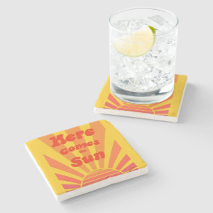 New Home Gift Motivational Quote Stone Coaster