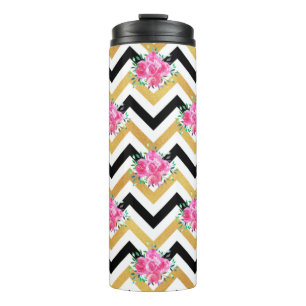 New Home Gift Pink Floral Towels Thermal Tumbler
